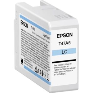 Epson T47A5 lys cyan blækpatron original 50ml Epson C13T47A500