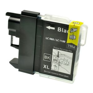Brother LC1100BK sort blækpatron kompatibel 17ml