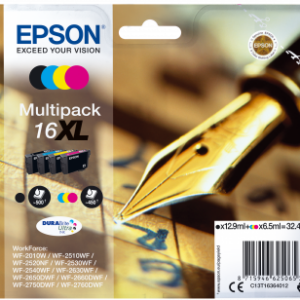 Epson 16XL multipack BK+C+M+Y blækpatron 32,4ml original C13T16364010