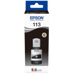 Epson 113 sort original blækrefill 127ml Epson C13T06B140