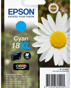 Epson 18XL cyan blækpatron 6,6ml original Epson C13T18124010