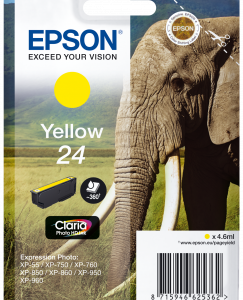 Epson 24 gul blækpatron 4,6ml original Epson C13T24244010