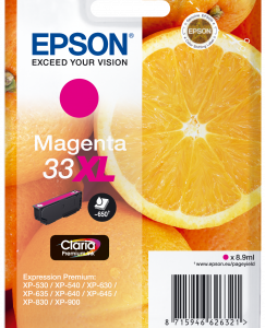 Epson 33XL magenta blækpatron 8,9ml original Epson C13T33634010