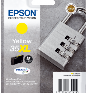 Epson 35XL gul blækpatron 20,3ml original C13T35944010