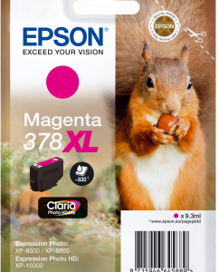 Epson 378XL magenta blækpatron 9,3ml original C13T37934010