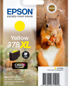 Epson 378XL gul blækpatron 9,3ml original C13T37944010