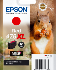 Epson 478XL rød blækpatron 11,2ml original C13T04F54010
