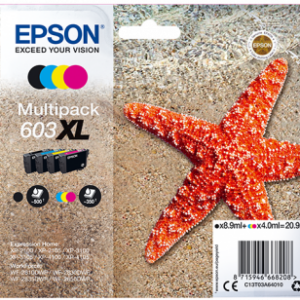 Epson 603 xl multipack blækpatron original 20.9 ml Epson C13T03A64010