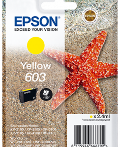 Epson 603 gul blækpatron original 2.4 ml Epson C13T03U44010