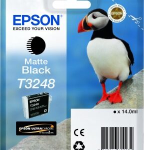 Epson T3248 mat sort blækpatron 14ml original Epson C13T32484010