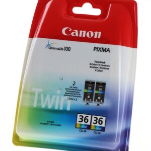 Canon CLI-36 twin pack farve original blækpatron c/m/y 24ml Canon 1511B018