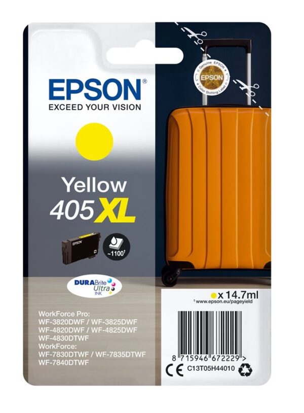 Epson 405XL gul blækpatron original 14,7ml Epson C13T05H44010