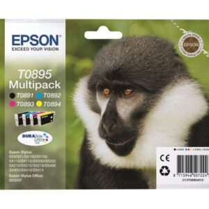 Valuepack! Epson T0895 bk/c/m/y blækpatron 16.3ml original Epson C13T08954010