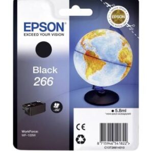 Epson 266 sort blækpatron 5.8 ml original - C13T26614010