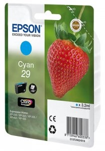 Epson 29 cyan blækpatron 3,2ml original Epson C13T29824010