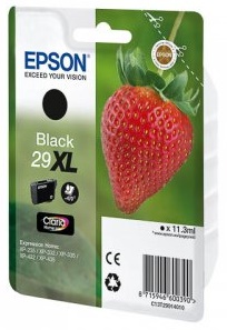 Epson 29XL sort blækpatron 11,3ml original Epson C13T29914010