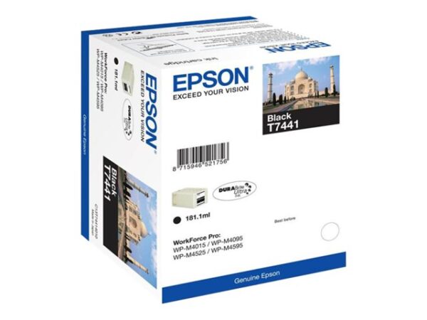 Epson T7441 sort blækpatron original 10.000 sider Epson C13T74414010