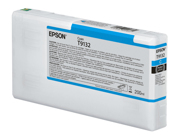 Epson T9132 cyan blækpatron 200ml original Epson C13T913200