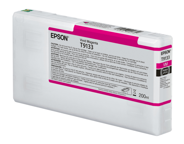 Epson T9133 magenta blækpatron 200ml original Epson C13T913300