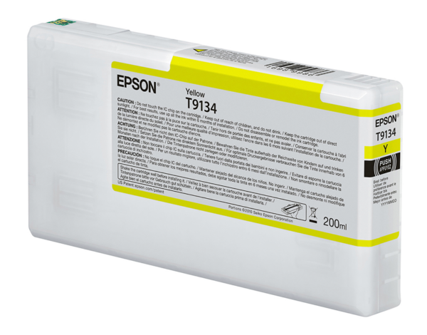 Epson T9134 gul blækpatron 200ml original Epson C13T913400