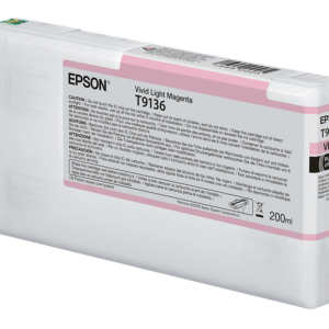 Epson T9136 light magenta blækpatron 200ml original Epson C13T913600