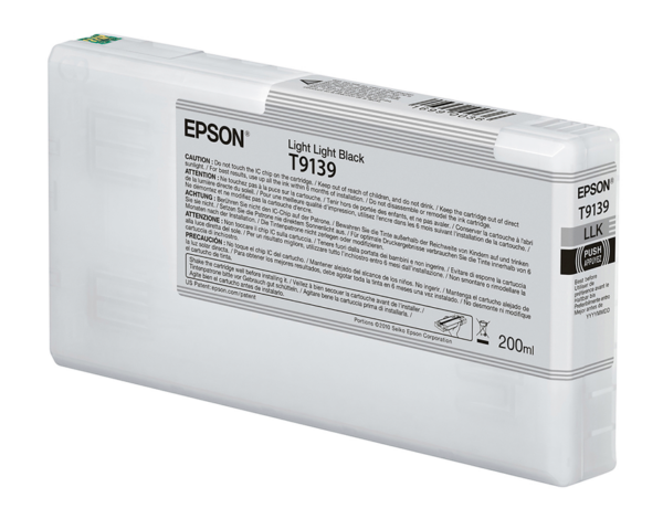 Epson T9139 light light sort blækpatron 200ml original Epson C13T913900