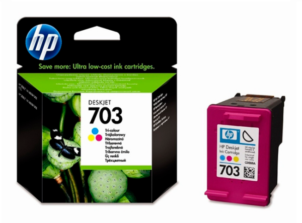 HP 703 farve blækpatron 4ml original CD888AE