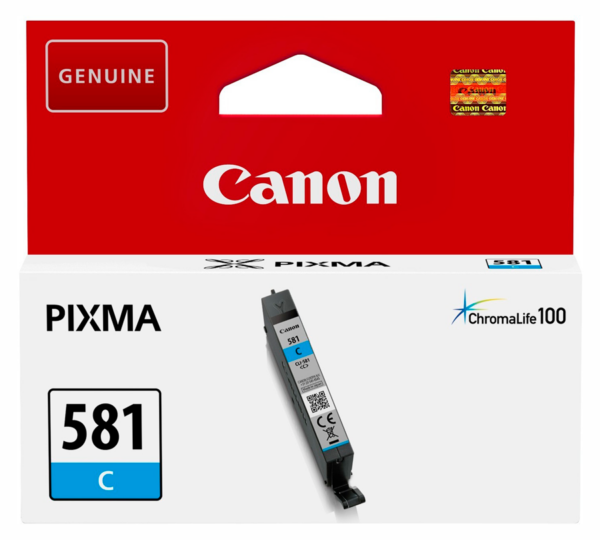 Canon CLI-581 C cyan blækpatron 5.6 ml original 2103C001