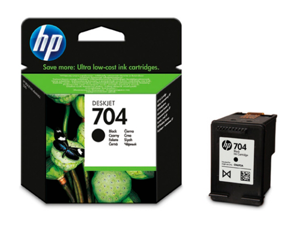 HP 704 sort blækpatron 8,5ml original CN692AE