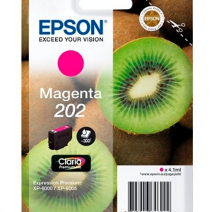 Epson 202 magenta blækpatron 4,1ml original C13T02F34010