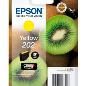 Epson 202 gul blækpatron 4,1ml original C13T02F44010