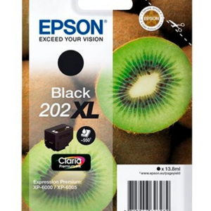 Epson 202XL sort blækpatron 13,8ml original C13T02G14010