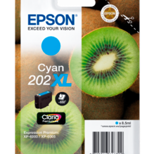 Epson 202XL cyan blækpatron 8,5ml original C13T02H24010