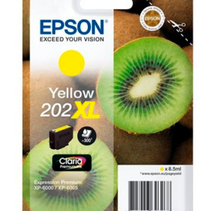 Epson 202XL gul blækpatron 8,5ml original C13T02H44010