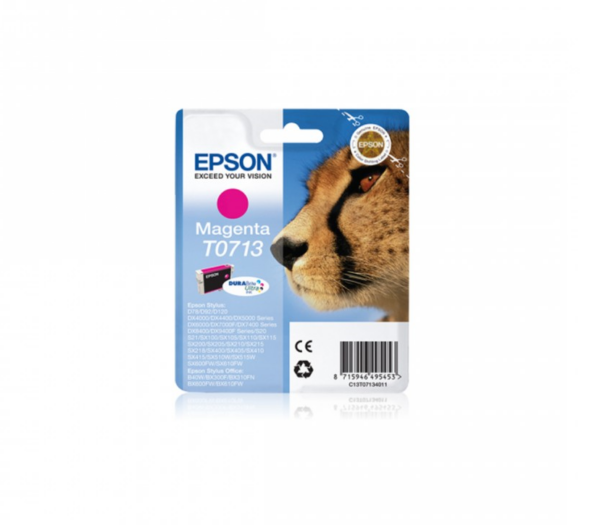 Epson T0713 magenta blækpatron 5ml original Epson C13T07134021