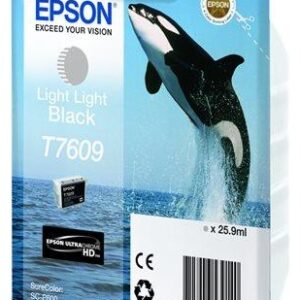 Epson T7609 light light sort blækpatron 26ml original Epson T7609