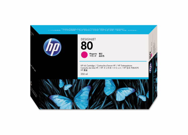 HP 80 magenta blækpatron HP Designjet 1050/1055 C4847A original.