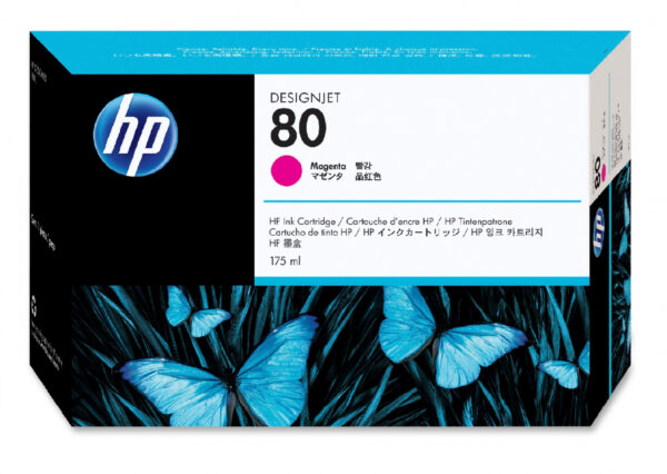 HP 80 magenta blækpatron HP Designjet 1050/1055 C4874A original.