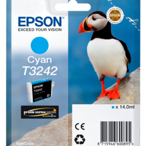 Epson T3242 cyan blækpatron 14ml original Epson C13T32424010