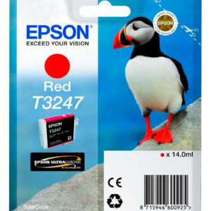 Epson T3247 rød blækpatron 14ml original Epson C13T32474010