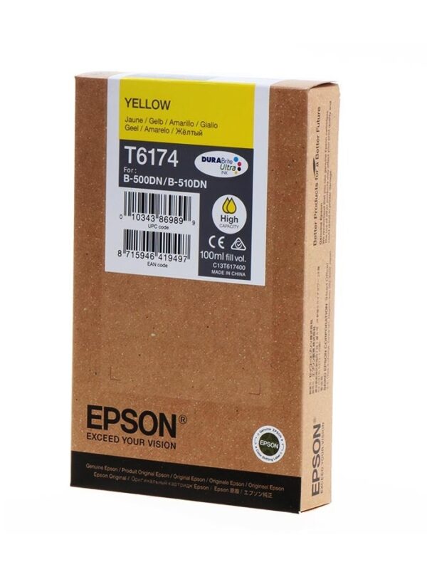 Epson T6174 xl gul blækpatron original 100 ml Epson C13T617400