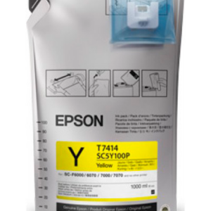 Epson T7414 gul blækpatron 1000ml original Epson C13T741400