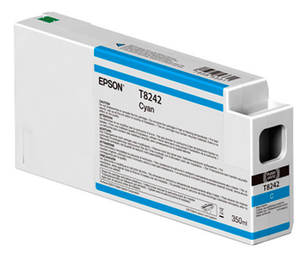 Epson T8242 cyan blækpatron 350ml original Epson C13T824200