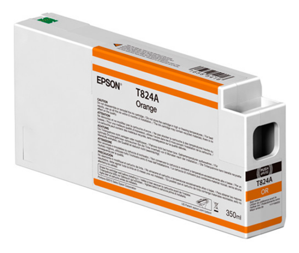 Epson T824A orange blækpatron 350ml original Epson C13T824A00