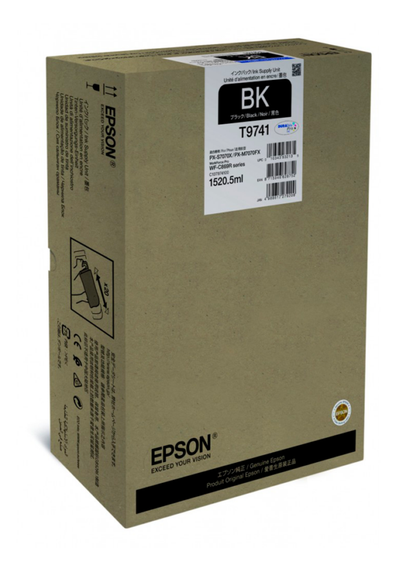 Epson T9741 XXL sort blækpatron 1520,5ml original C13T974100