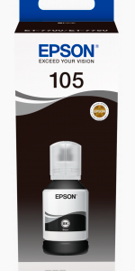 Epson 105 sort blækrefill 140ml original C13T00Q140