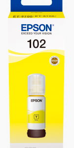 Epson 102 gul blækrefill 70ml original C13T03R440