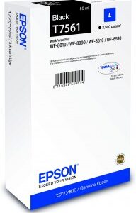 Epson T7561 sort blækpatron 50ml original Epson C13T756140