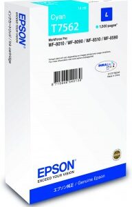 Epson T7562 cyan blækpatron 14ml original Epson C13T756240