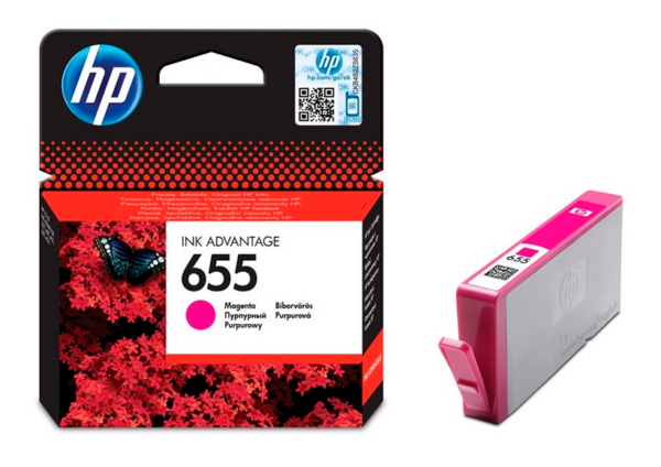 HP 655 magenta blækpatron 7,5ml original HP CZ111AE